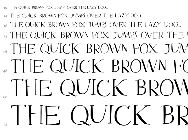 DK Mysterious font waterfall